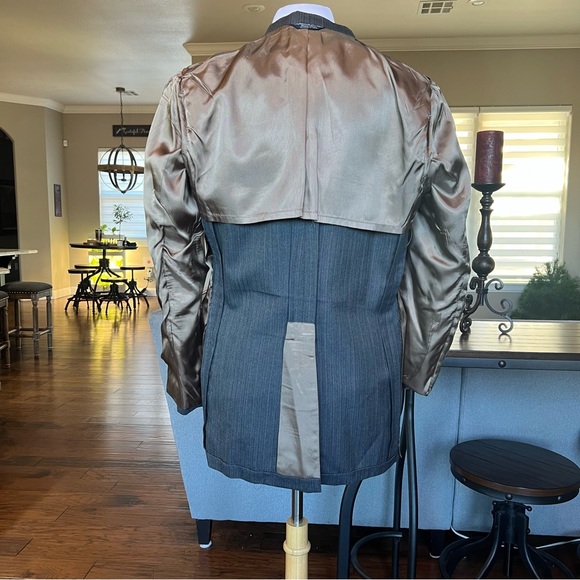 VTG 60's 70's Cricketeer ZCMI Men's Suit USA Jacket 40S Pants 36X32 Gray Blue - Picture 6 of 16